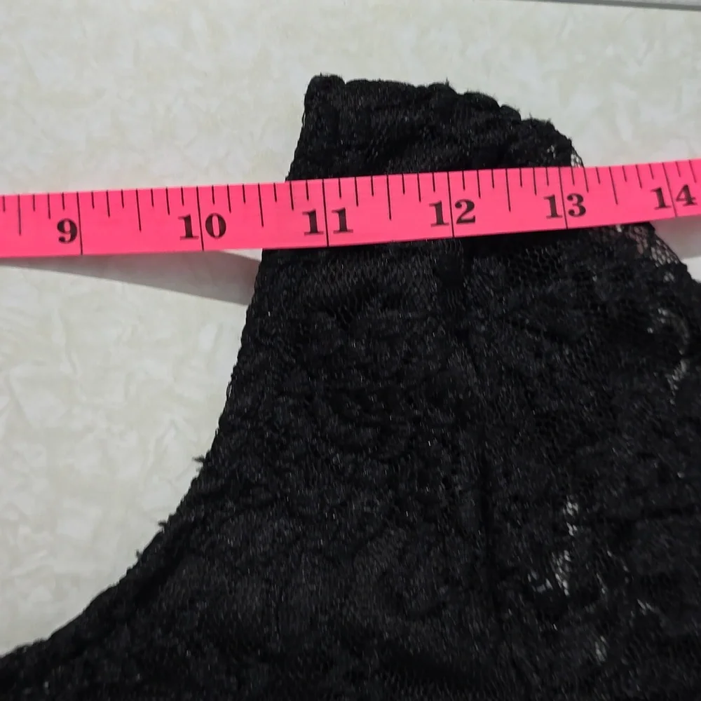 LOVE J Black Lacy Dress‎ Medium - Picture 9 of 11